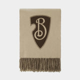 B Shield Nomad Scarf - Burberry - Cashmere - Beige