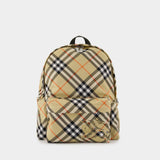 Classic Small Backpack - Burberry - Synthetic - Beige