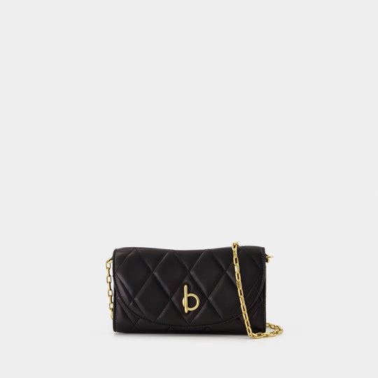 Rocking Horse Wallet On Chain - Burberry - Leather - Black