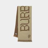 Heraldry Scarf - Burberry - Wool - Beige