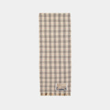 Mw Revers Tiny Check Scarf - Burberry - Wool - Beige