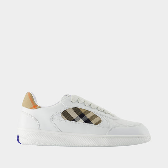 Mf Terrace Mix Sneakers - Burberry - Leather - White