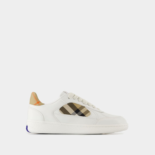 Lf Terrace Mix Sneakers - Burberry - Leather - White