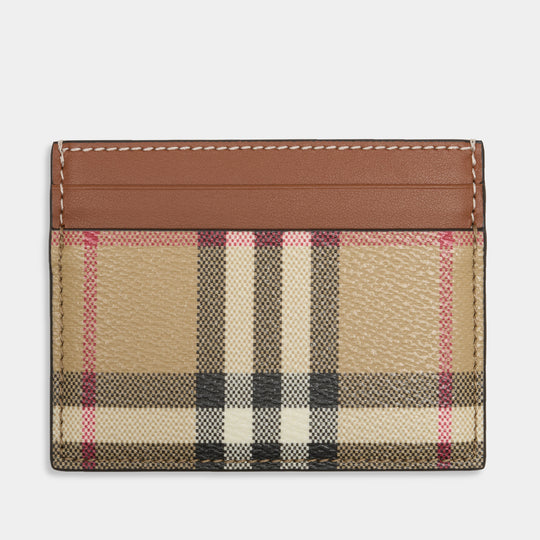 Ls Sandon Card Holder - Burberry - Synthetic - Multicolor