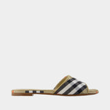 Lf Sloane Check Sandals - Burberry - Synthetic - Multicolor
