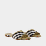 Lf Sloane Check Sandals - Burberry - Synthetic - Multicolor