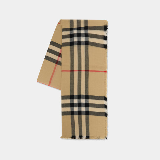 Mu Lightweight Scarf - Burberry - Wool - Multicolor