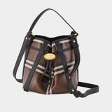 Ll Mini Drawstring Ysa Shoulder Bag - Burberry - Cotton - Brown
