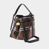 Ll Mini Drawstring Ysa Shoulder Bag - Burberry - Cotton - Brown