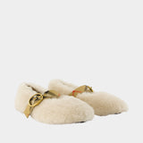 Lf Robin 05 Ballet Flats - Burberry - Leather - Ivory