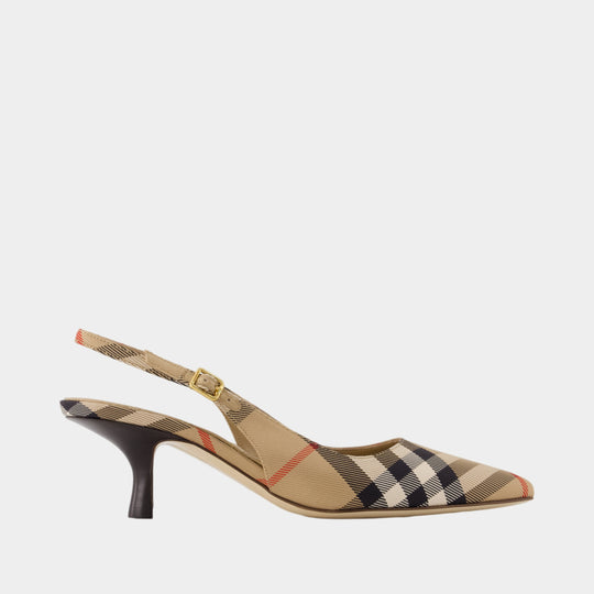 Lf Dame 55 Pumps - Burberry - Nylon - Multicolor