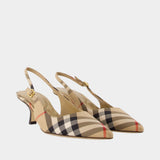 Lf Dame 55 Pumps - Burberry - Nylon - Multicolor