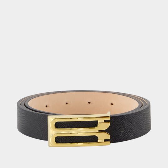 Regular Frame Belt - Victoria Beckham - Leather - Black