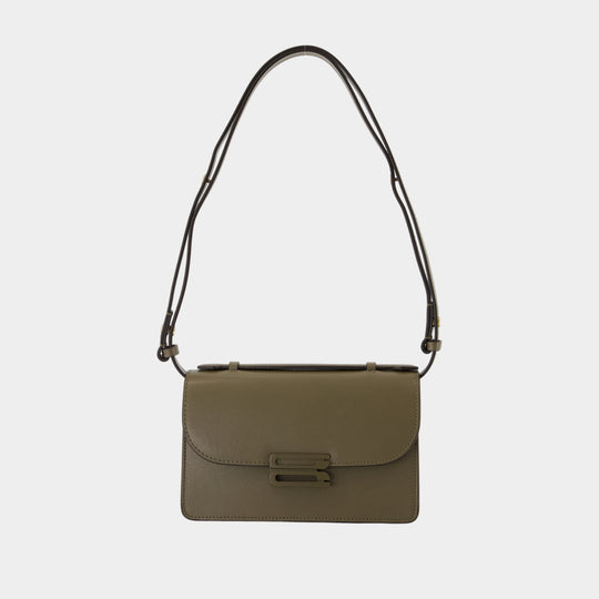 Tonal Mini Dorian Crossbody - Victoria Beckham - Leather - Khaki