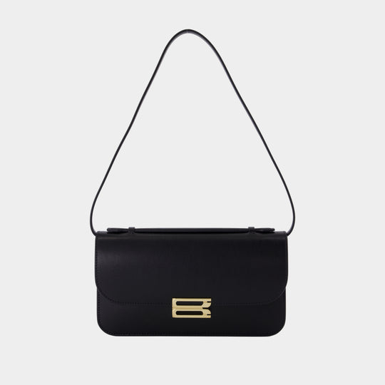 Midi Dorian Pochette Pouch - Victoria Beckham - Leather - Black