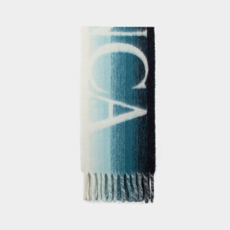 Gradient Logo Scarf - Casablanca - Alpaca - Blue