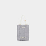 Pearl Mini shopping bag - Casablanca - Synthetic - Grey