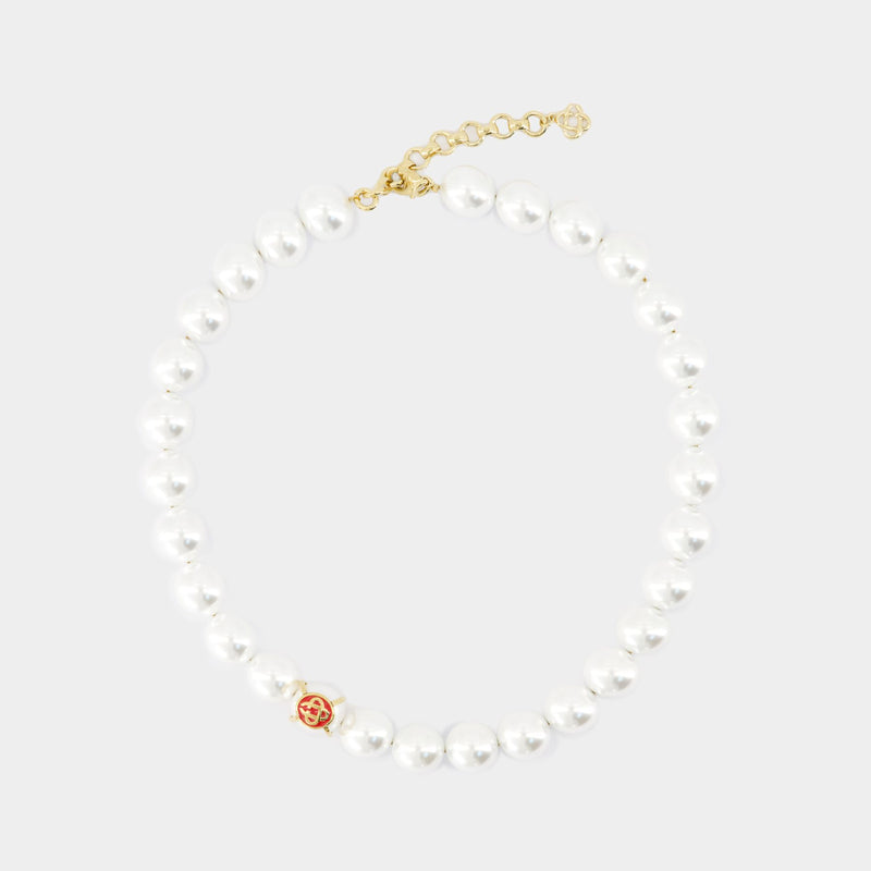 Pearl Necklace - Casablanca - Gold - White