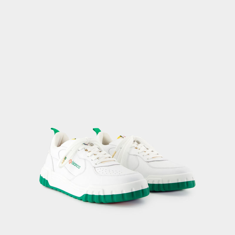 Court Sneakers - Casablanca - Leather - White/Green