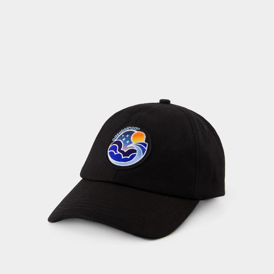 Midnight Wave Cap - Casablanca - Cotton - Black
