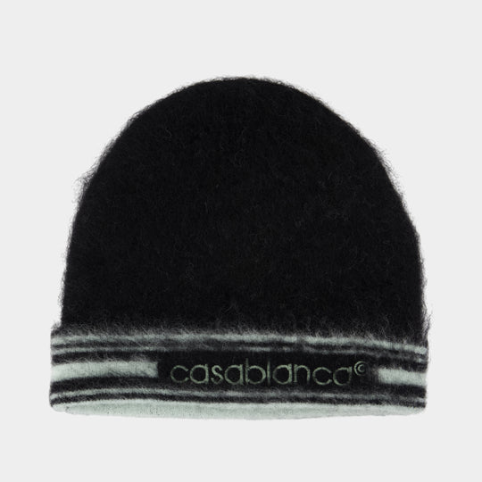 Mohair Beanie - Casablanca - Wool - Black
