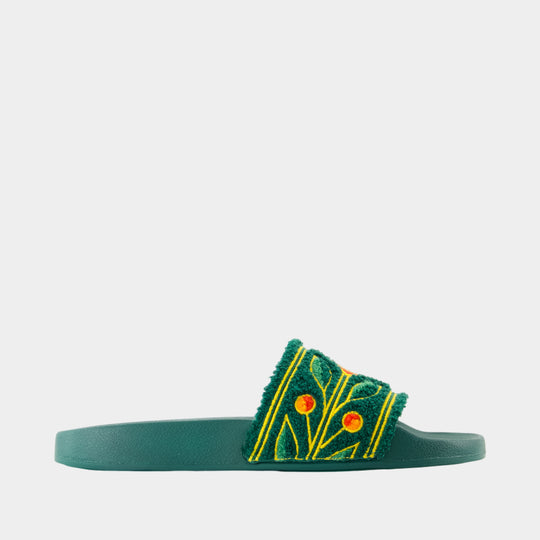 Terry Sandals - Casablanca - Synthetic Leather - Green