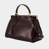 Sloane Frame Handbag - Victoria Beckham - Leather - Burgundy