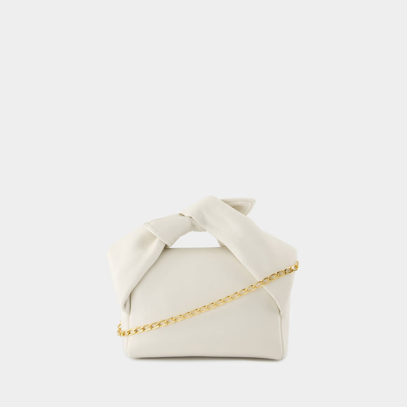 Bow Small Twister Crossbody - J.W. Anderson - Leather - White