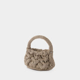 Small Cable Knit Crossbody - J.W. Anderson - Leather - Grey