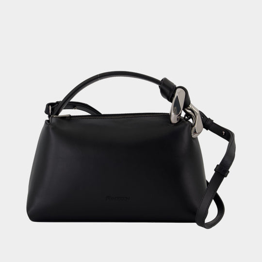 The Jwa Corner Crossbody - J.W. Anderson - Leather - Black
