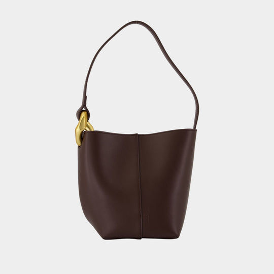 The Jwa Corner Small Shoulder Bag - J.W. Anderson - Leather - Brown