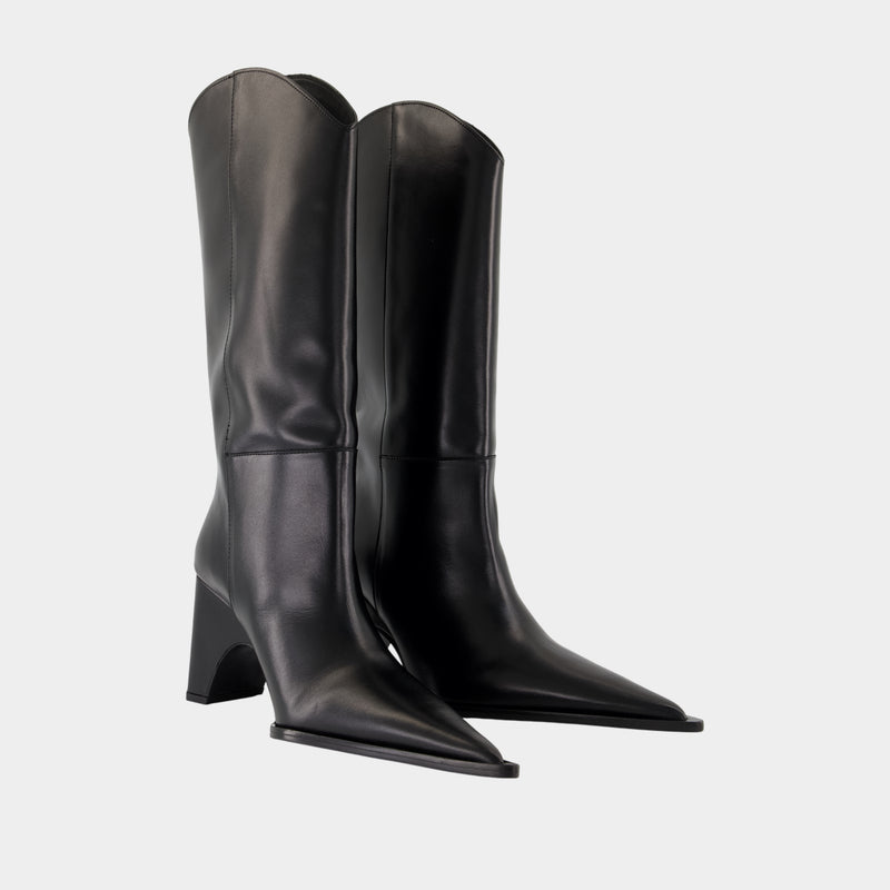 Bridge Cowboy Boots - Coperni - Leather - Black