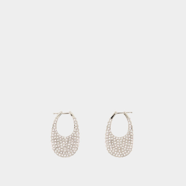Medium Swipe Earrings - Coperni - Metal - Silver