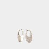 Medium Swipe Earrings - Coperni - Metal - Silver