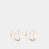 Logo Earrings - Coperni - Metal - Silver