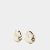 Xl Creole Earrings - Coperni - Metal - Silver