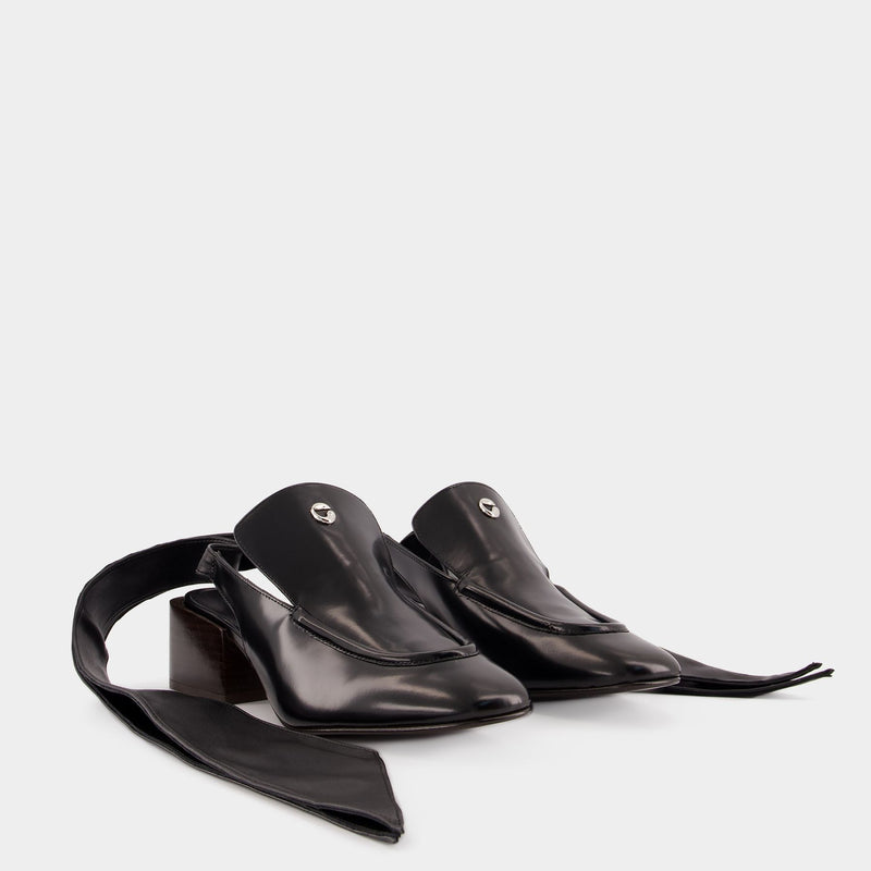 Sling Back Loafers - Coperni - Leather - Black