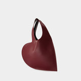 Heart Tote Bag Shopper Bag - Coperni - Leather - Red