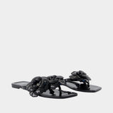 Silicone Flower sandals - Coperni - Synthetic - Black