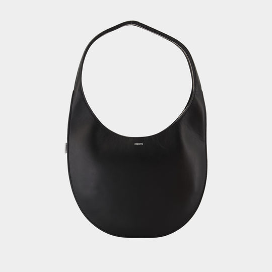 Medium Soft Swipe Shoulder Bag - Coperni - Leather - Black