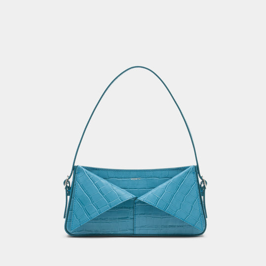 Croco Belt Handbag - Coperni - Leather - Blue
