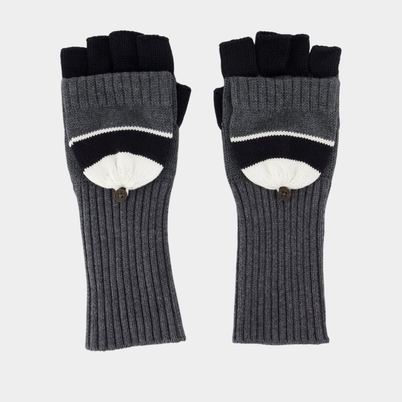 Animal Gloves - Charles Jeffrey Loverboy - Cotton - Grey