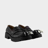 Moggies With Claws Loafers - Charles Jeffrey Loverboy - Leather - Black