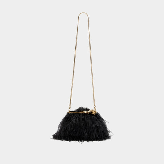 Mini Bloom Bag - ERDEM - Leather - Black