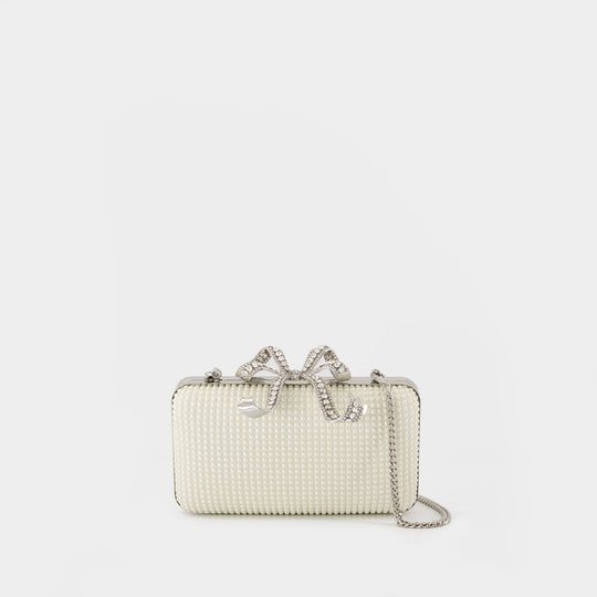 Pearl Box Clutch - SELF PORTRAIT - Synthetic - White