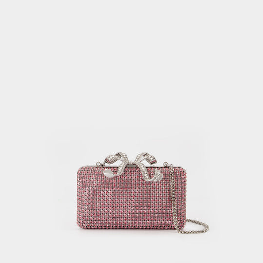 Crystal Box Clutch - SELF PORTRAIT - Synthetic - Pink