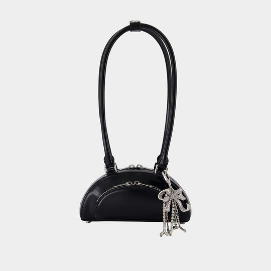 Mini With Charm Shoulder Bag - SELF PORTRAIT - Leather - Black