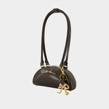 Mini With Charm Shoulder Bag - SELF PORTRAIT - Leather - Brown
