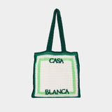 Crochet Shopper Bag - Casablanca - Cotton - Green