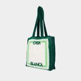 Crochet Shopper Bag - Casablanca - Cotton - Green